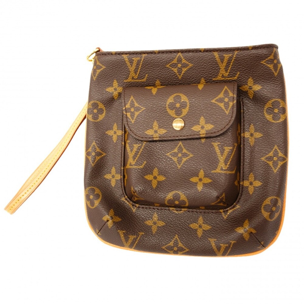 LOUIS VUITTON Brown Monogram Pouch